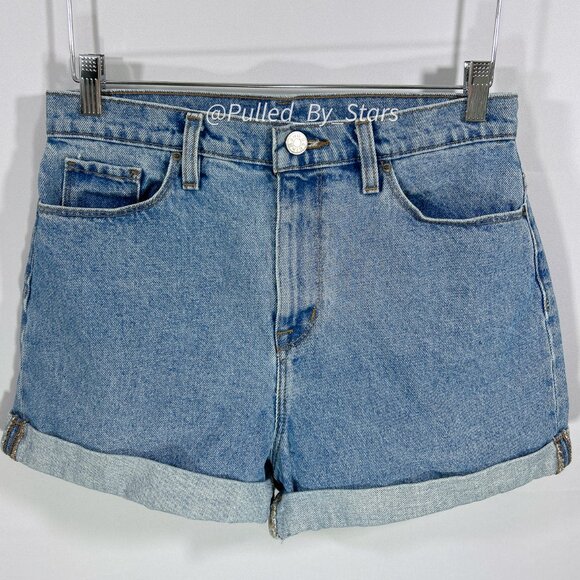 BDG Urban Outfitters 28W Mom High-Rise Blue Jean Shorts Good Used Condition - Picture 2 of 15